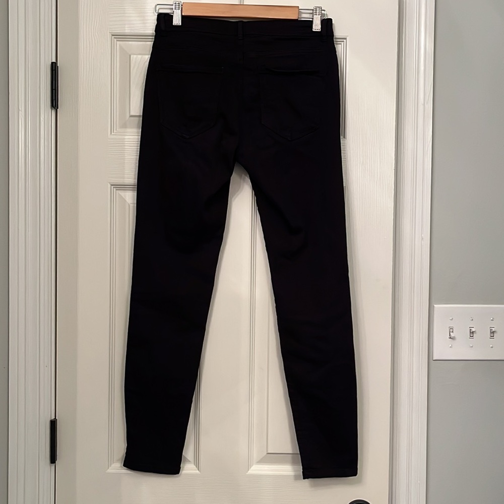 Zara Women’s Black Mid Rise Skinny Jeans Sz 6‎ Ankle Flattering Minimalist Basic View 2